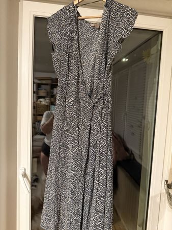 90ies Buttermom Wickelkleid mit Gänseblümchen
