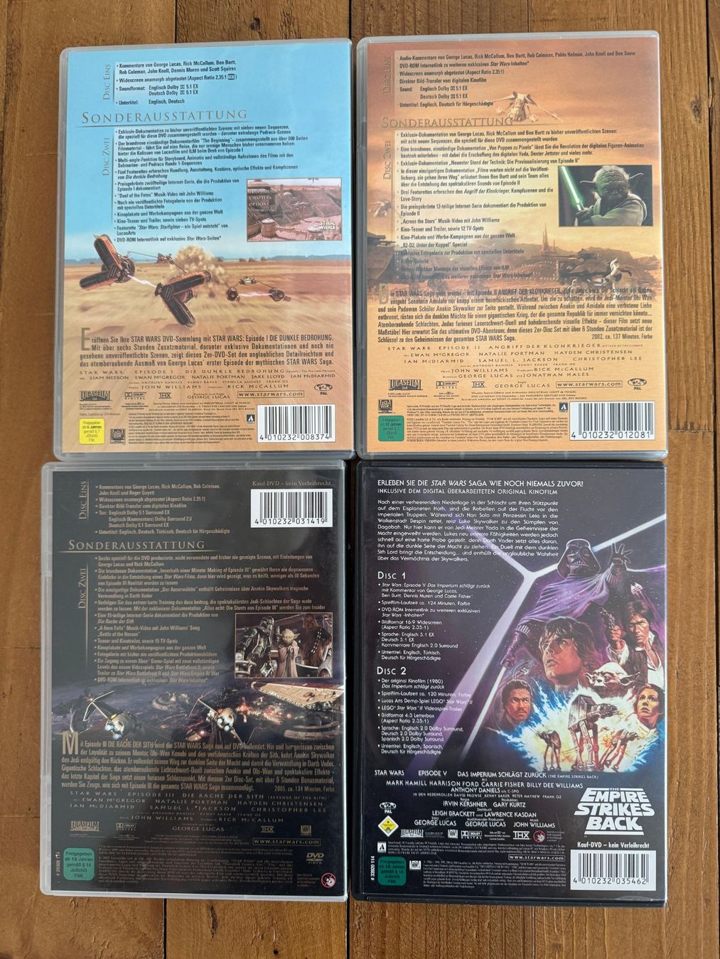 Alle DVDs: DVD: Star Wars 1, 2, 3 und 5 – Gebraucht aus Belp von Smiley90 1