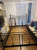 IKEA Bettgestell NORESUND 140x200 Metall schwarz gebraucht