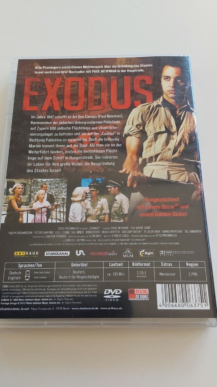 Tutti i DVDs: Exodus DVD - Paul Newman – Usato da Worb venduto da niklas2001 1