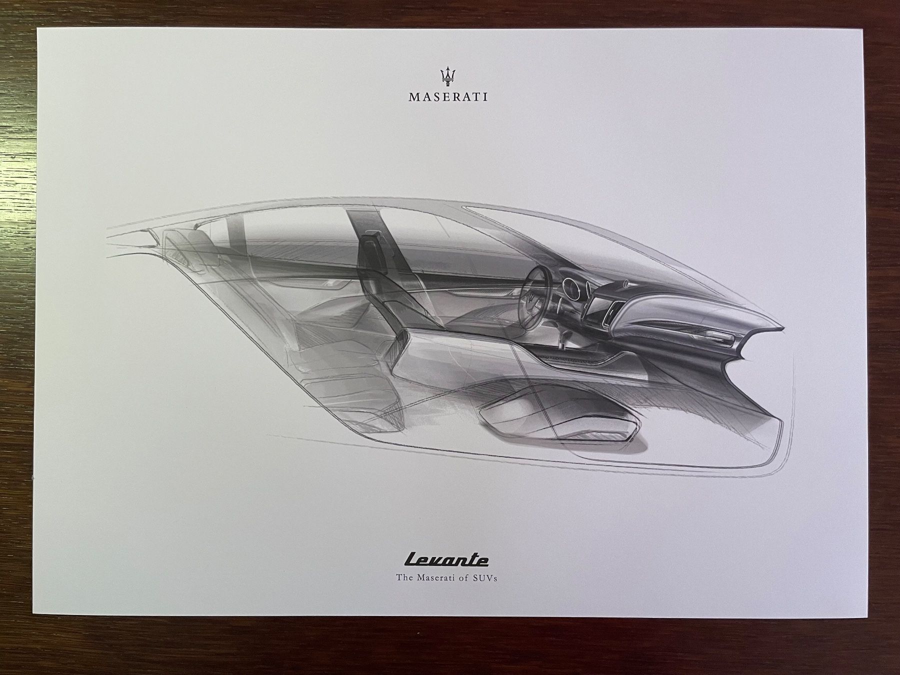 Maserati Documents: Maserati Levante 2016 Design Skizzendrucke / Showroom Press – D'occasion à Rafz par stg101 6