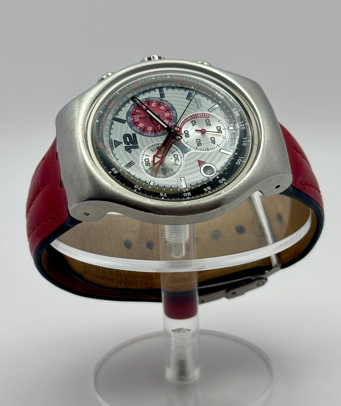 Swatch Orologi: Swatch Irony The Chrono "Red Storming" – Usato da Rorschach venduto da ZeitWerk.10 6