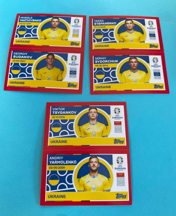 Topps Euro 2024 Sticker UKRAINE 3x | Acheter sur Ricardo