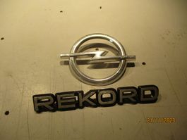 OPEL REKORD EMBLEME BLITZ UND SCHRIFTZUG VETERAN OLDIE