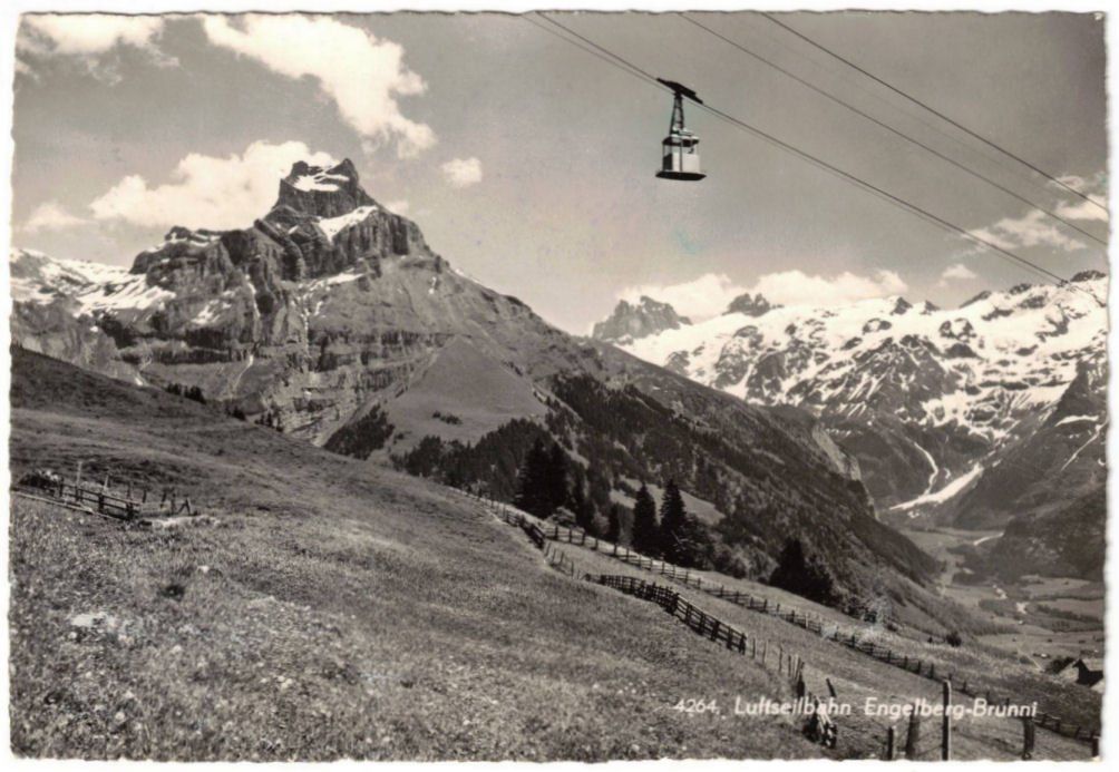 Ansichtskarten: Engelberg - Luftseilbahn Brunni – Gebraucht aus Binningen von Mountainrider