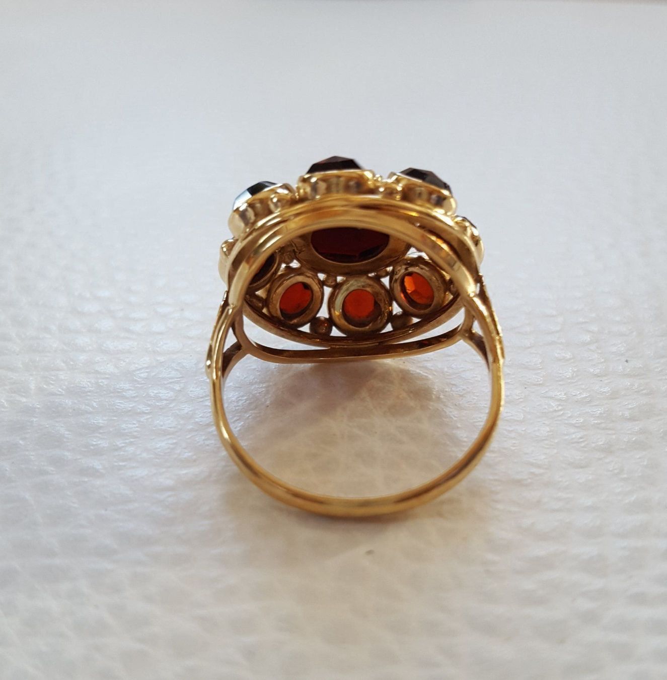 Anelli: Gold 585 Ring Mit Granaten – Usato da Wald ZH venduto da Dasilver 5