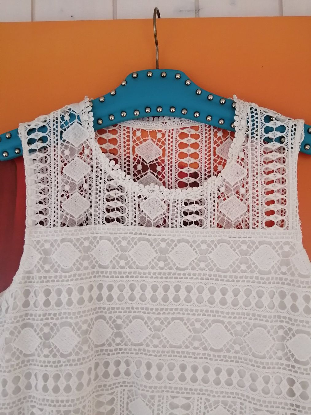 Tops: Spitzen-Tanktop, durchbrochenes Tanktop – Gebraucht aus Buchrain von nat_pl5p 5