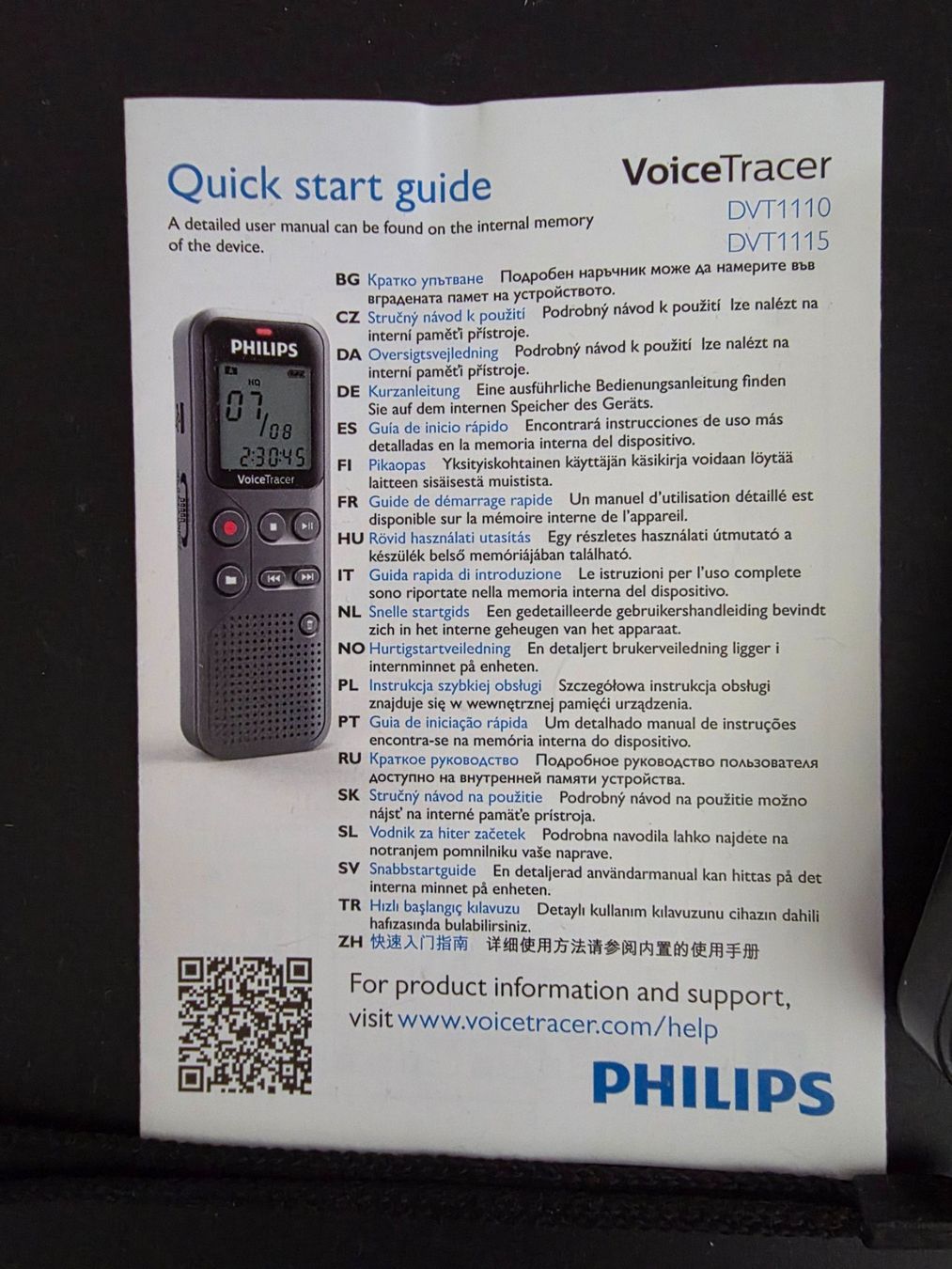 Philips Registratori: Philips Voice Tracer DVT1115 - Diktiergerät – Usato da Seuzach venduto da Tadpeyn 1