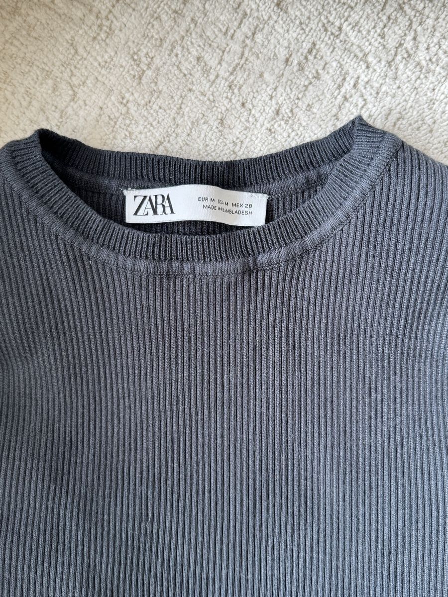 Zara Top: Zara Geripptes Langarm-Top Gr. M – Usato da Zürich venduto da di_archive 1