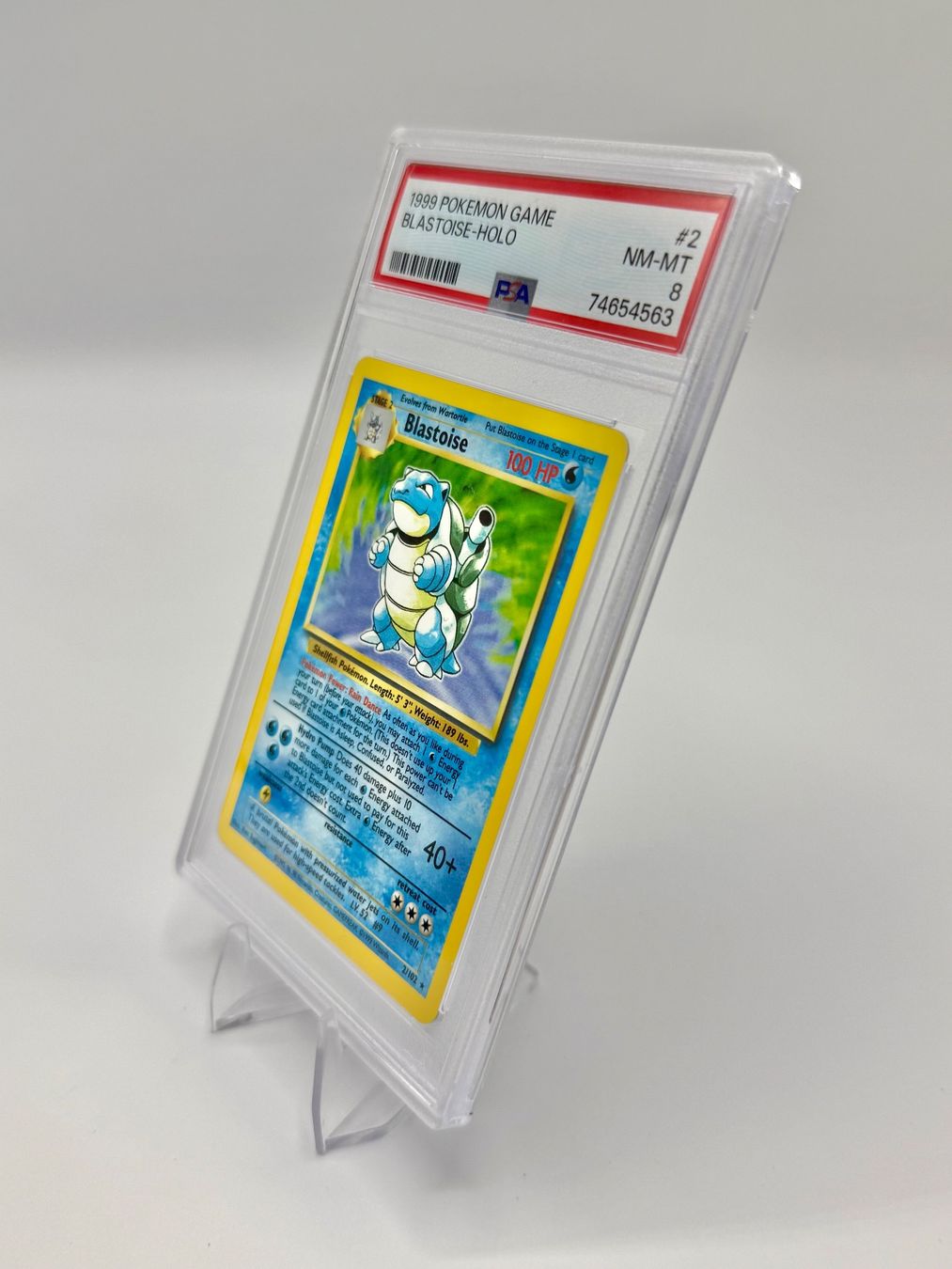 Pokémon Carte collezionabili: Pokémon Blastoise Holo PSA 8 | Base Set 1999 Vintage – Usato da Steffisburg venduto da SwissPokeTrade 1