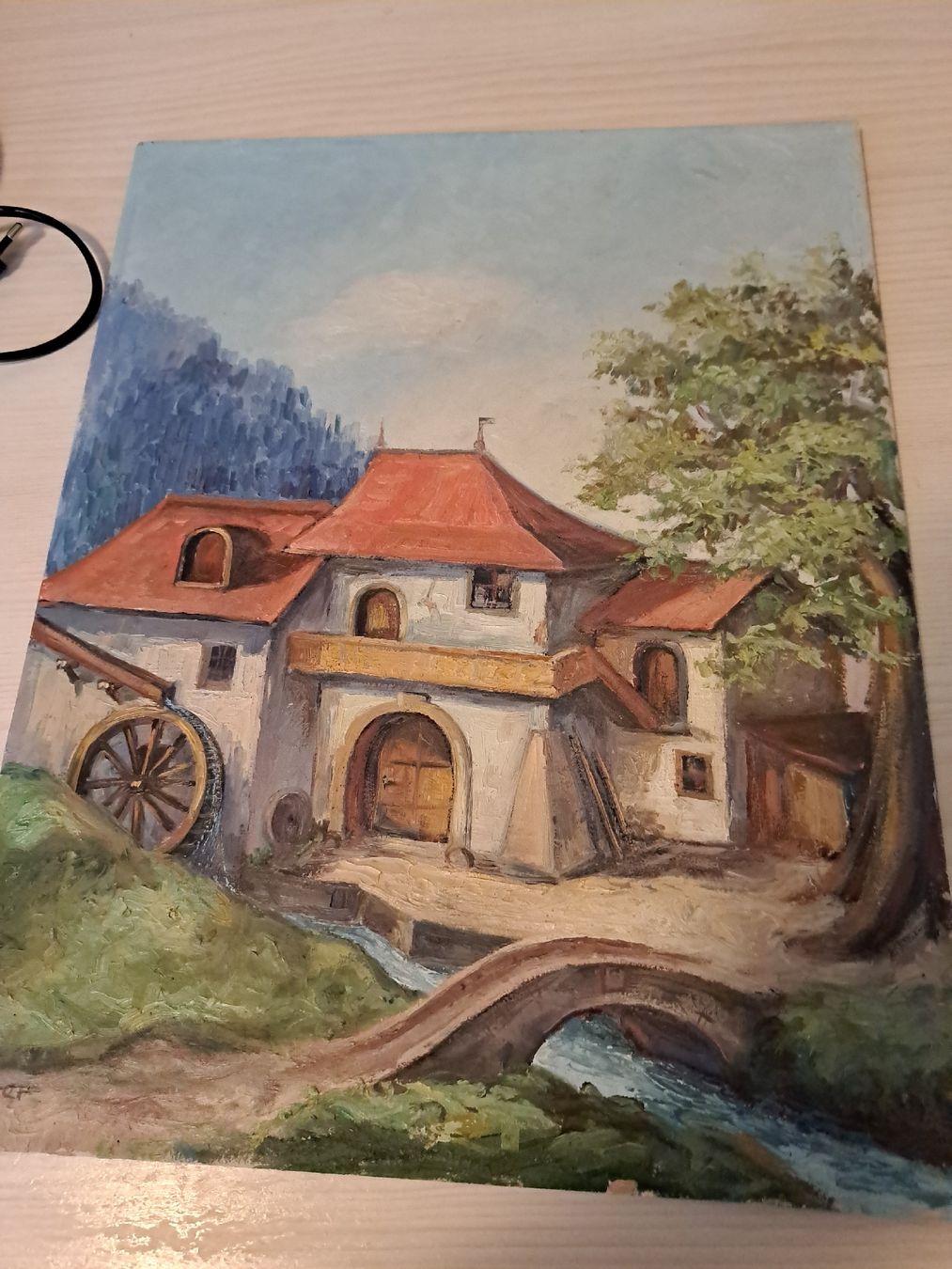 Dipinti: Gemälde "Mühle am Bache" 1946 von Greter, Öl  – Usato da Schöftland venduto da bea_k5lj