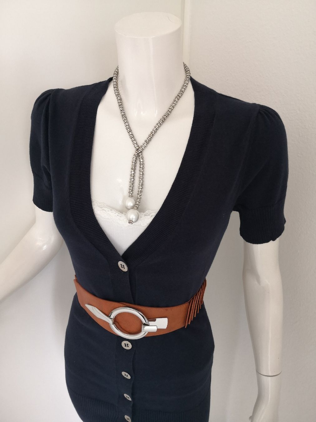 Mango Jacken: 🤩MANGO KURZARM STRICK-JACKE DUNKELBLAU – Gebraucht aus Olten von Naja-Twins-Twins 5