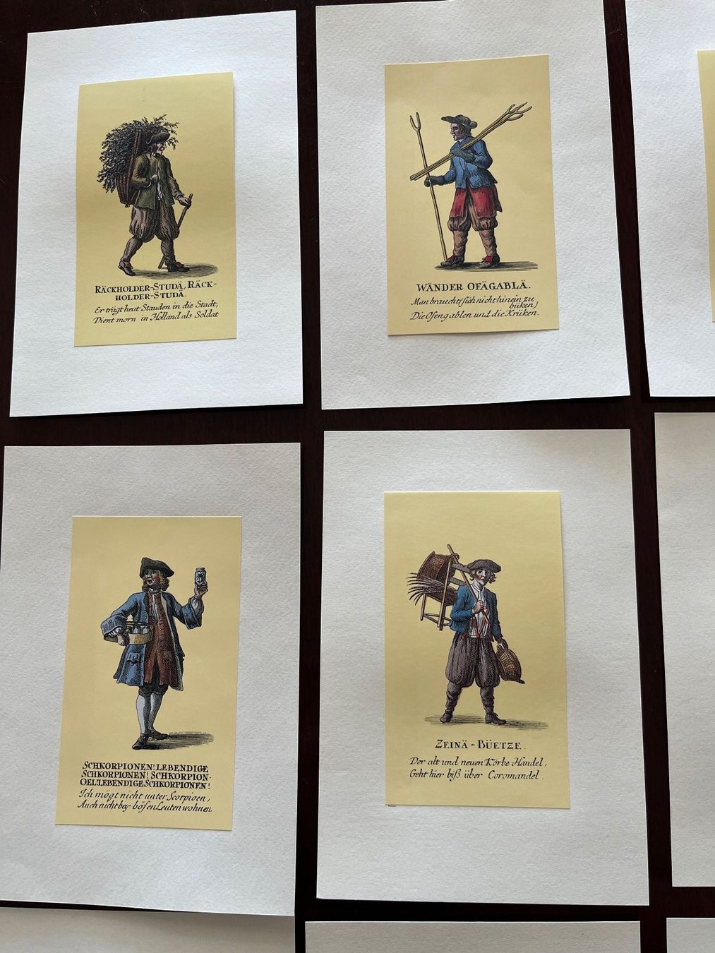 Foto & Immagini: David Herrliberger's  Ausrufbilder -  Berufe um 1800 – Usato da Stetten AG venduto da Brissago25 1