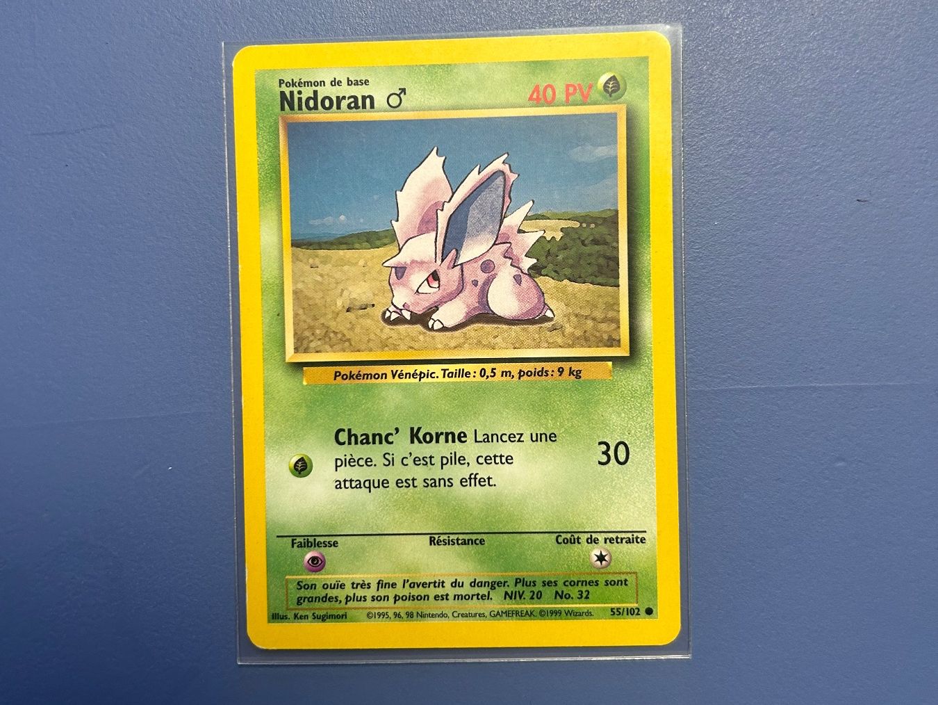 Pokémon Carte collezionabili: 1999 Nidoran 55/102 Set de base FR – Usato da Schlieren venduto da happymerchant64