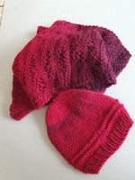 Schal und Mütze als Set, gestrickt