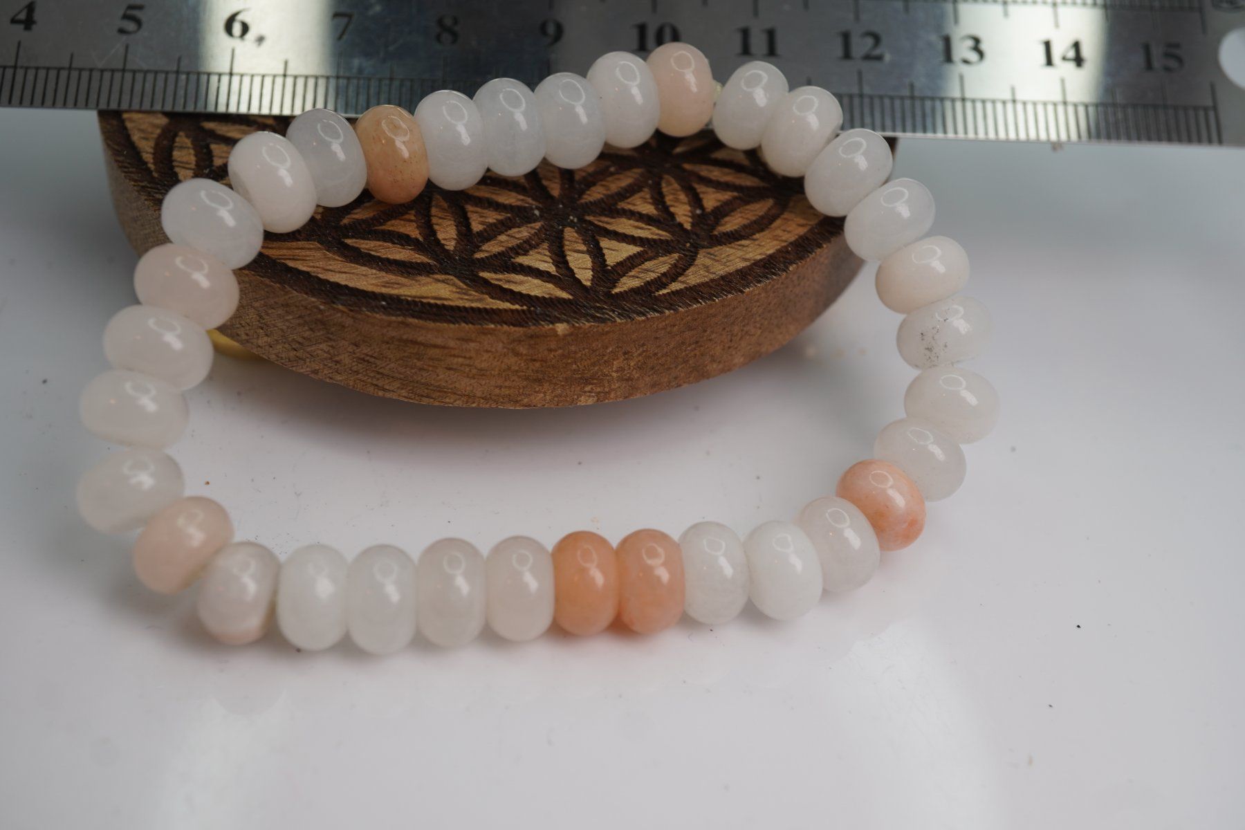 Minerali & Pietre curative: Mondstein   Armband Donuts  ab 1.- Auktion – Nuovo e nell'imballaggio originale da Eschenbach SG venduto da topstone 5