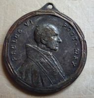 Medaille Papst Paul VI., Rückseite Hl. Christopherus/Öse