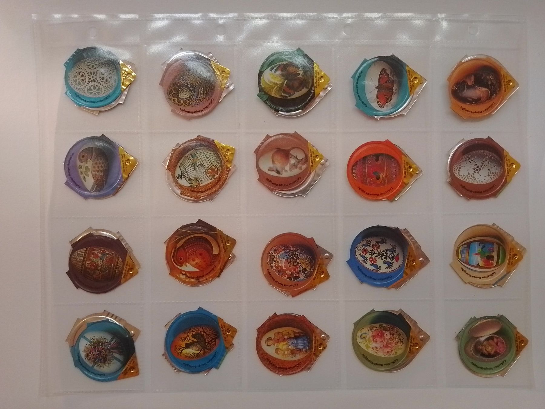 Coperchi dei cremini per caffè: 40 opercules "Collection Haupt-Battaglia" – Usato da Echandens venduto da Gamora32 1