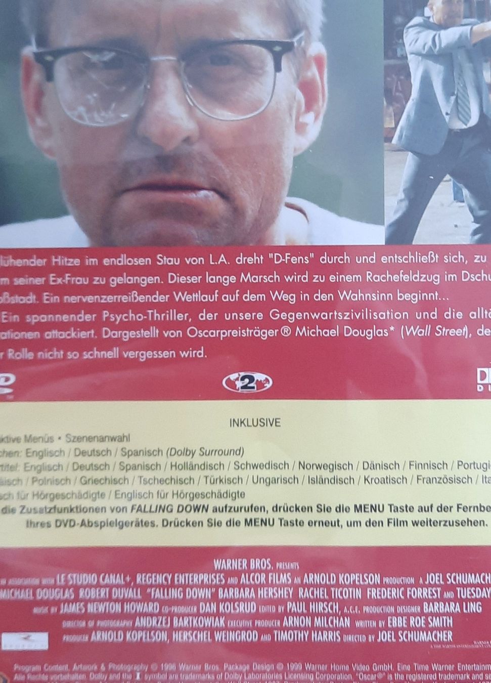 Tous les DVDs: DVD Falling Down mit Michael Douglas  – D'occasion à Konolfingen par the_5fqm