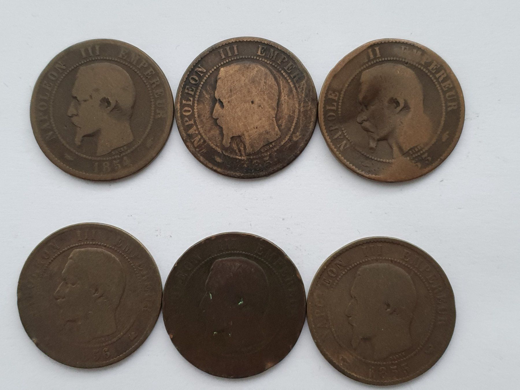 Alle Münzen: 6x 10 Centimes Lot Nr 4 – Gebraucht aus Pravidondaz von LVtik 1
