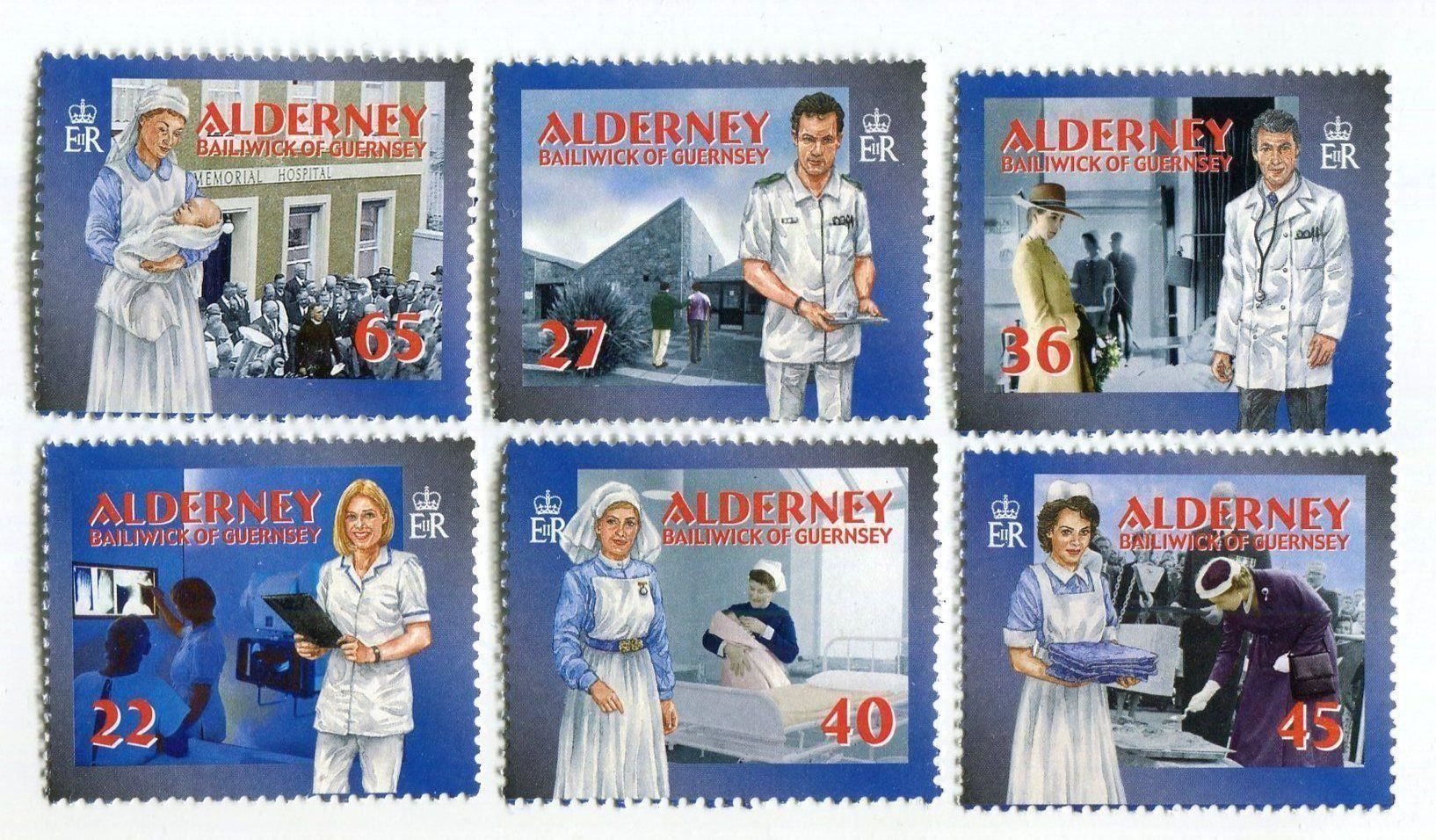 Tutti i francobolli: Briefmarken "Rettungsdienst". Alderney – Nuovo e nell'imballaggio originale da Basel venduto da Butsch5
