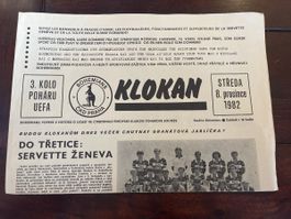 Servette FC Vintage Matchprogramm Bohemians Praha