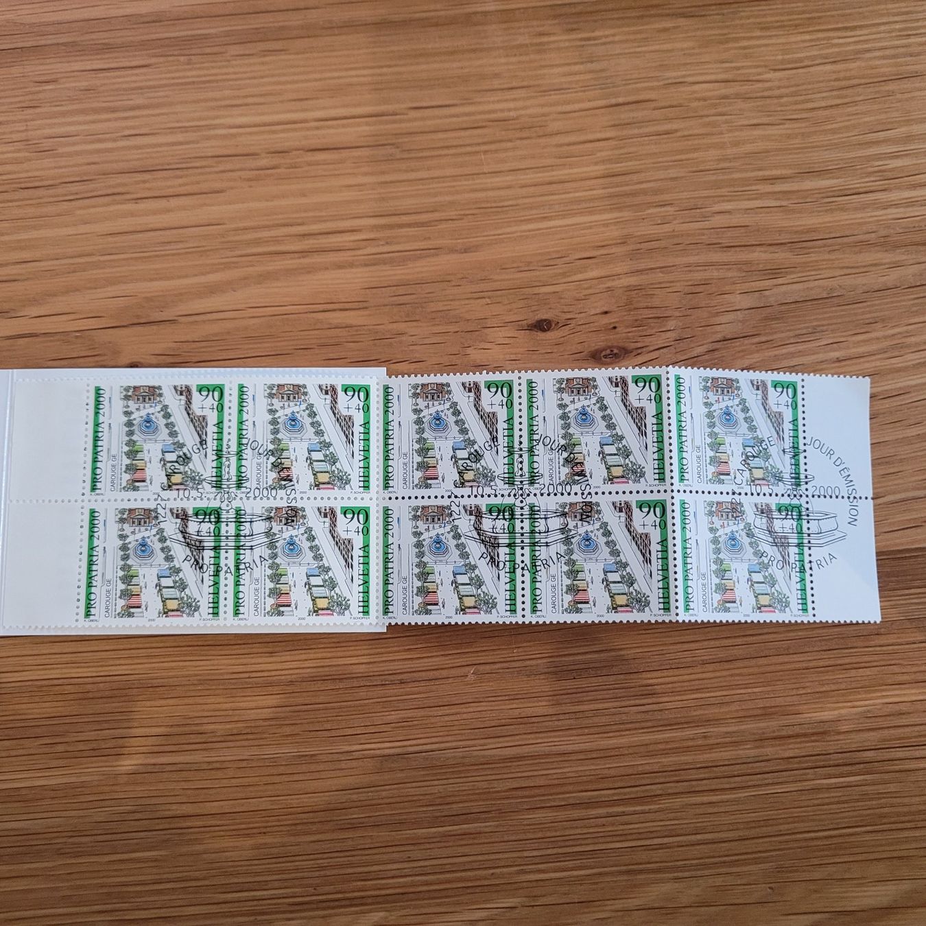 Alle Briefmarken: Markenheftchen Carnet De Timbre Pro Patria 2000 – Gebraucht aus Biel/Bienne von Destockweb 2