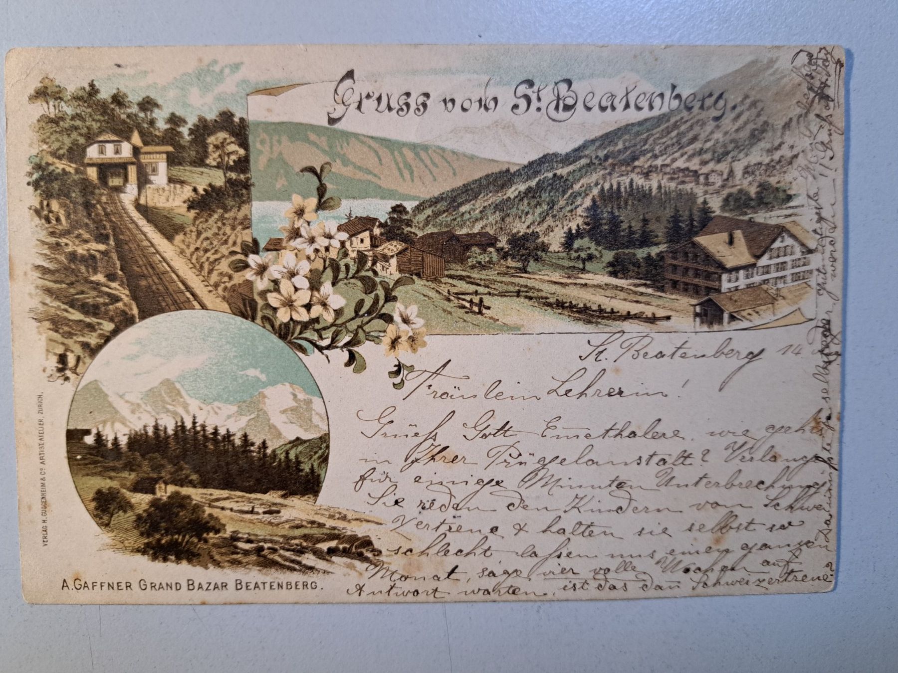 Cartes postales: Beatenberg 1897 - Litho/AK – D'occasion à Kirchberg BE par Soldino