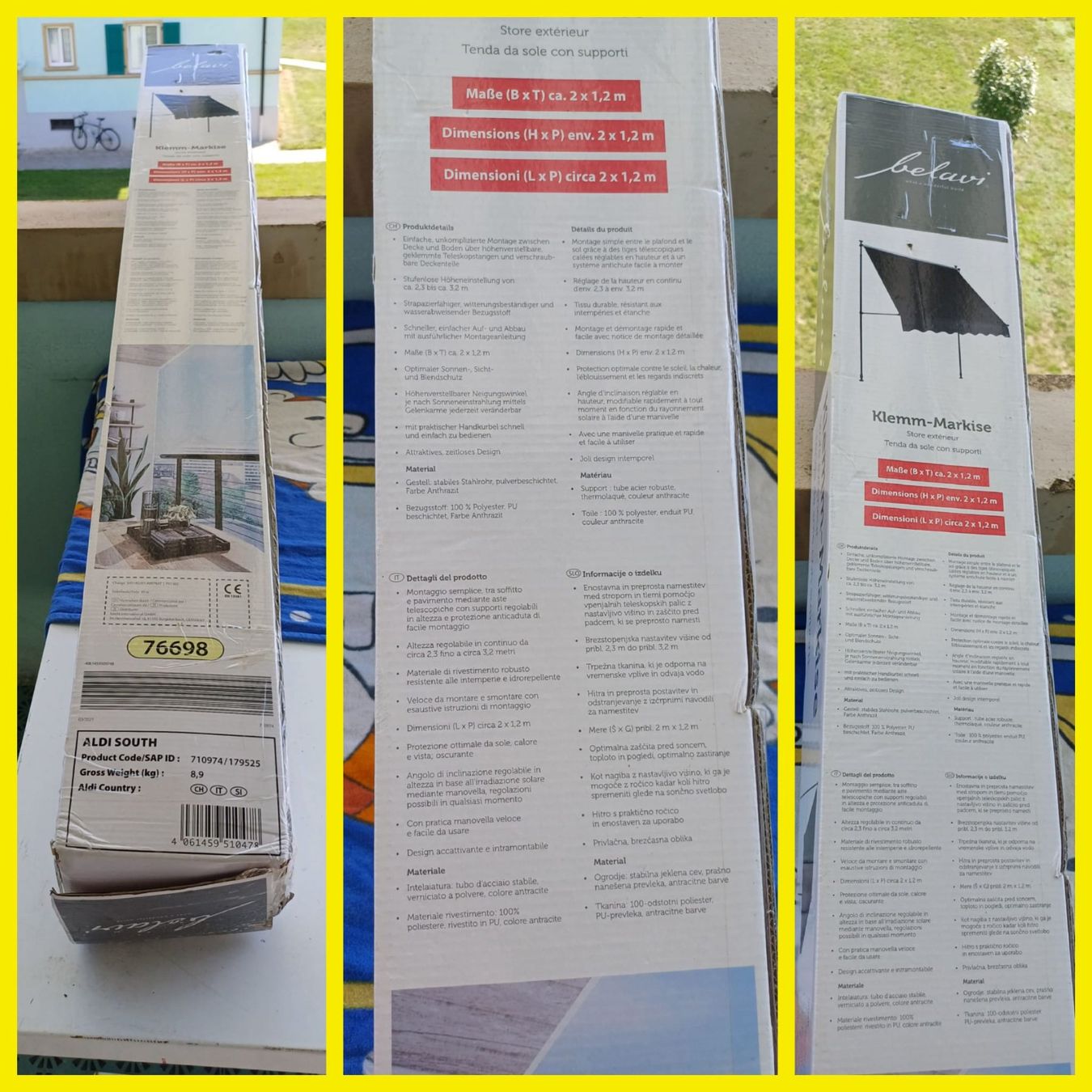Tende da sole: Marquise/store .Terasse oder Balkon idealer Platz!NEW! – Nuovo e nell'imballaggio originale da Payerne venduto da jea_m6nb 4
