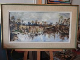 Oelbild signiert