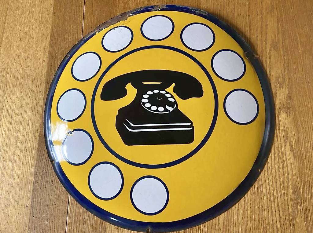 Schilder: Insegna telefonica smaltata - emailschild - schild  – Gebraucht aus Minusio von dsf_7sfg