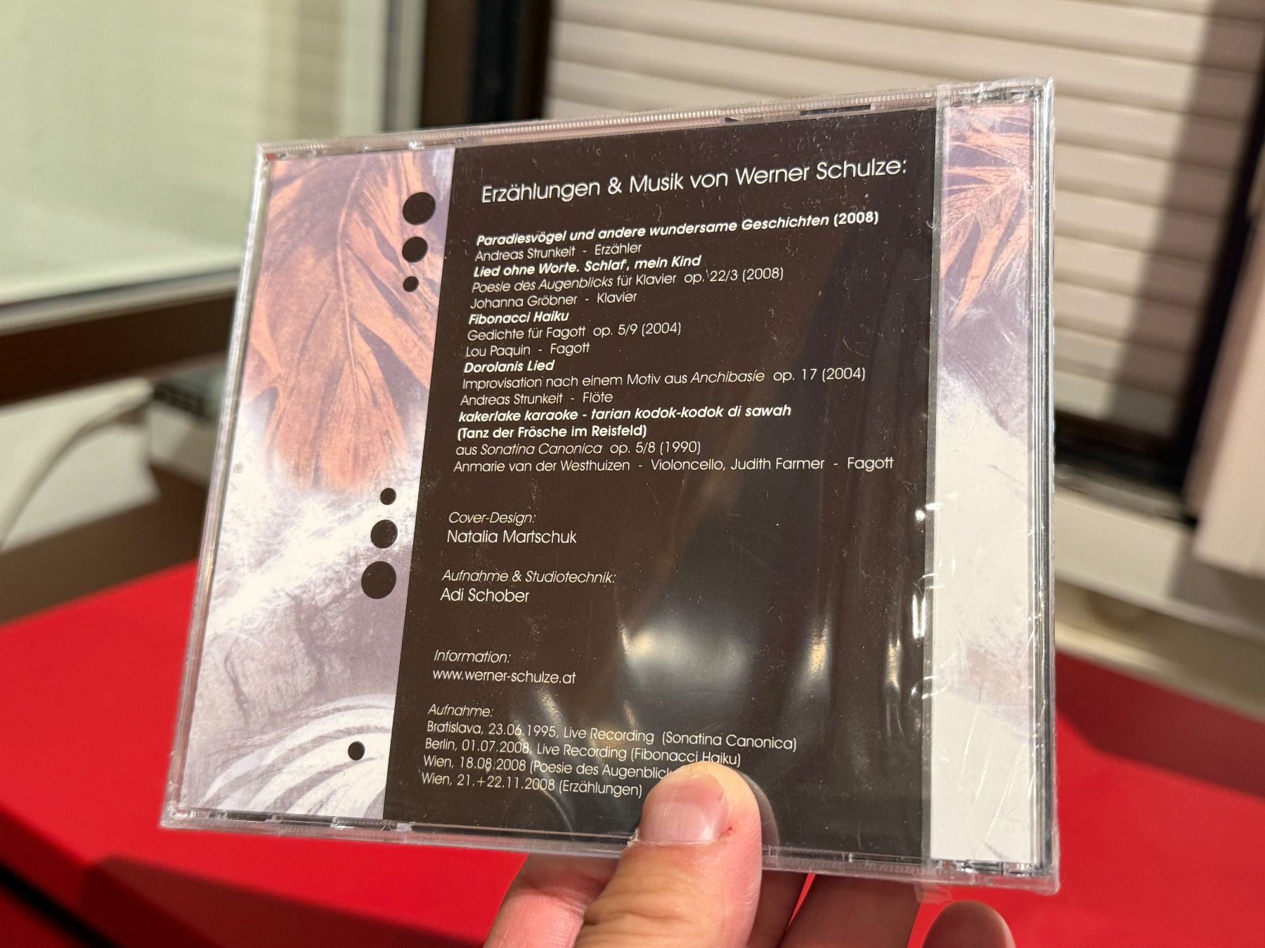 CD: Werner Schulze, Andreas Strunkeit - Paradiesvögel - KA02C – Nuovo e nell'imballaggio originale da Küsnacht ZH venduto da JazzRecords 1