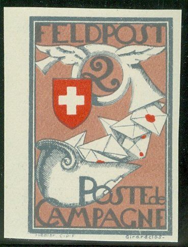 Alle Briefmarken: SM 1 WK Feldpost – Gebraucht aus Zürich von yago-rot