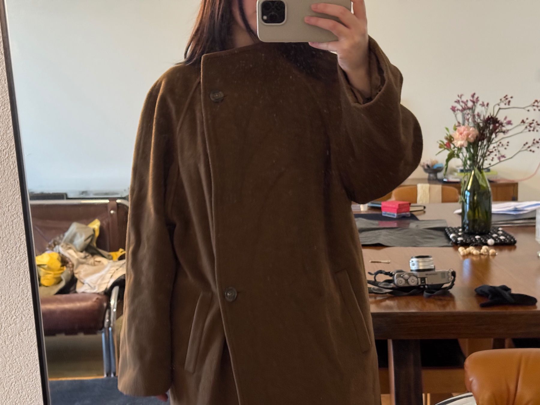 Cappotti: Vintage Wool Coat, Brown, Oversized – Usato da Fribourg venduto da mariedw