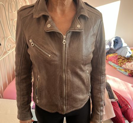Gipsy Lederjacke mit abnehmbarer Kapuze
