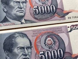 Belgrad 1985 - Jugoslawien - 2 x 5000 Dinara UNC - Tito