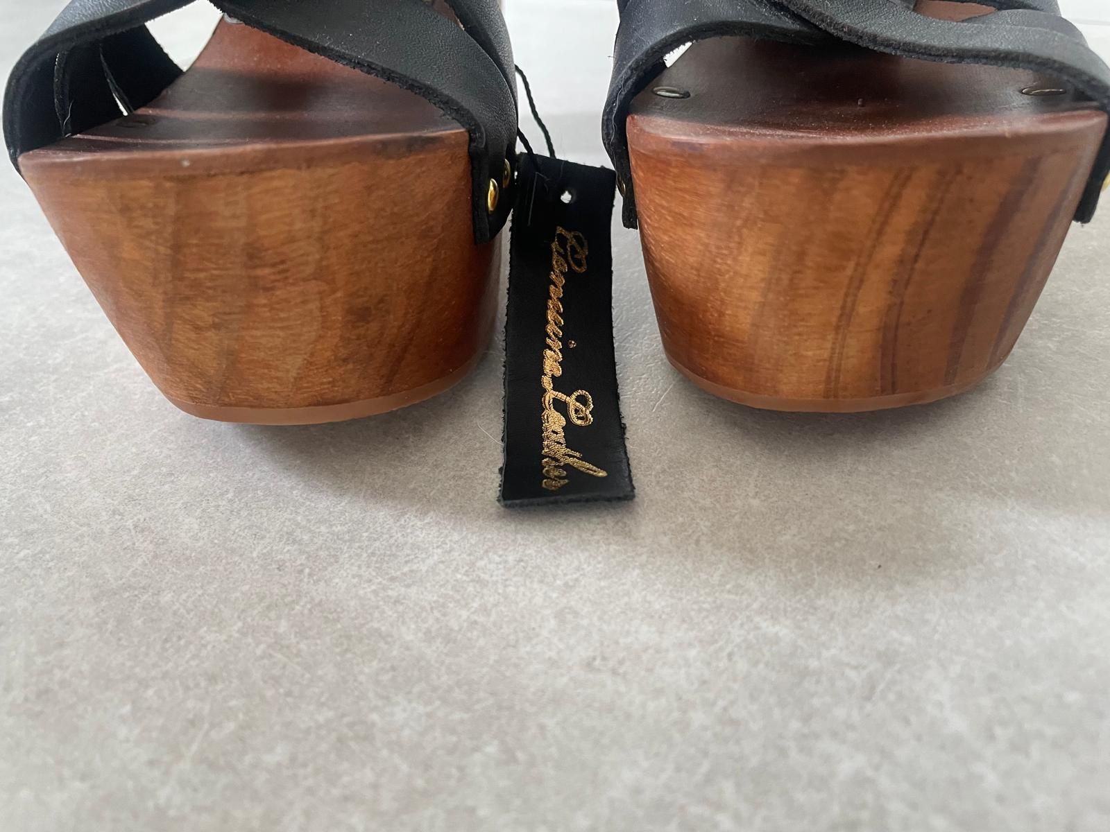 Mango Scarpe da donna: Mango Sommersandalen Holzabsatz + Leder – Usato da Thalwil venduto da ale_gr5l 2