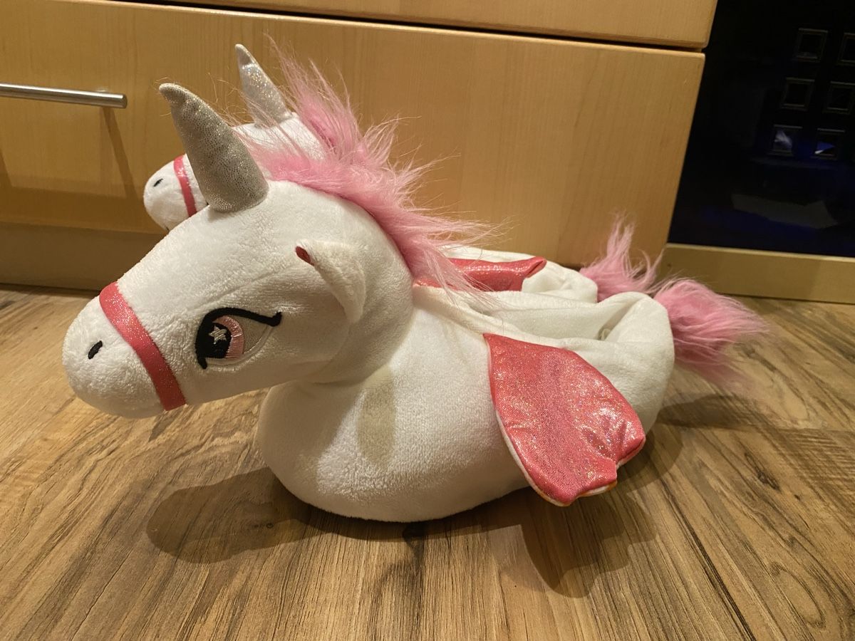 Scarpe per ragazze: Einhorn Hausschuhe Grösse 34/35 – Usato da Grasswil venduto da pp7830