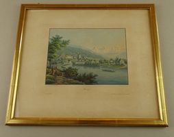 THUN ALTKOLORIERTE AQUATINTA UM 1840