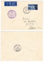 Lettre de Lausanne cachet S174 pour Naters le 1.VIII.37