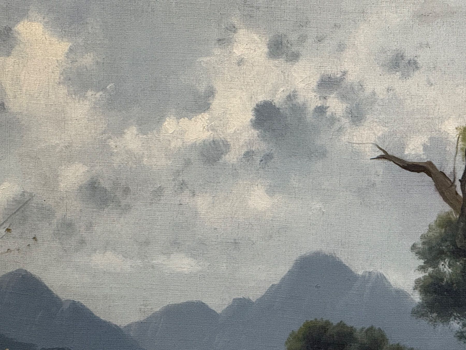 Tableaux: (50) Altes Oelgemälde Landschaft signiert – D'occasion à Bern par Jwpm66 2