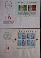 Lot FDC Schweiz Zuschlagsausgaben (1963-2006), 12 Stück