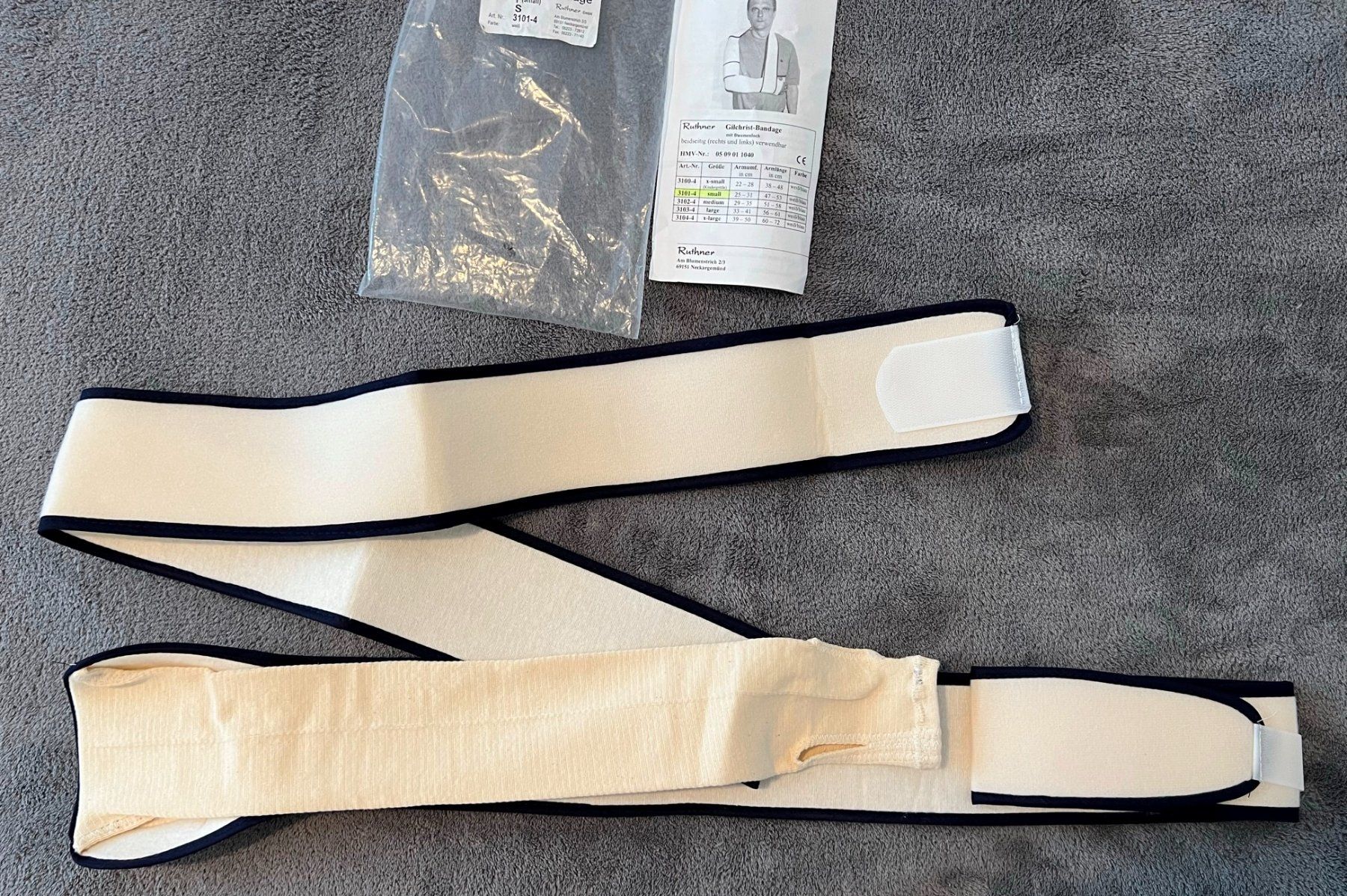 Attrezzature mediche: Ruthner  Gilchrist Bandage small l L oder R benutzbar – Nuovo e nell'imballaggio originale da Lodrino venduto da mediwell 3
