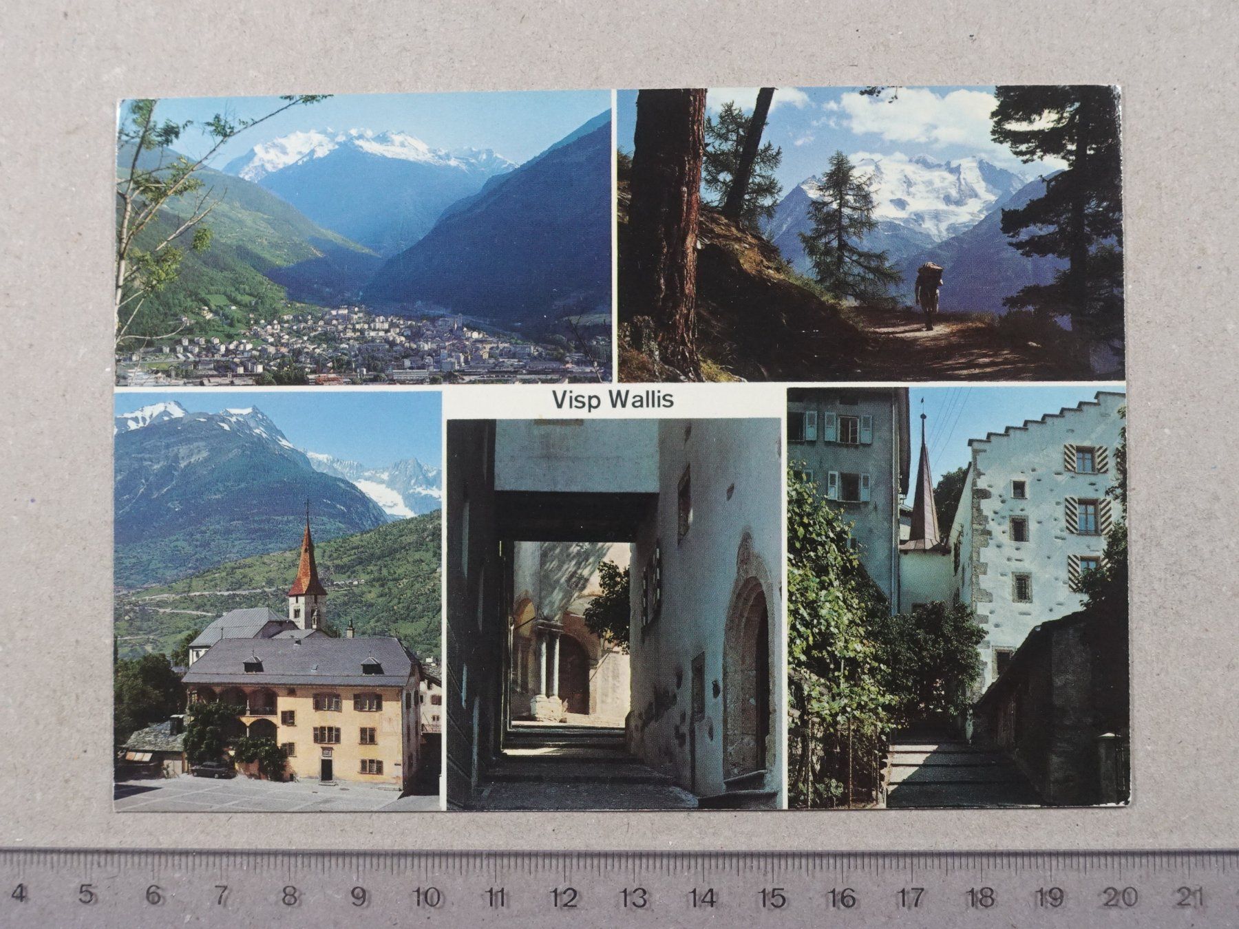 Ansichtskarten: Visp, 1983 – Gebraucht aus Lenzburg von fh1