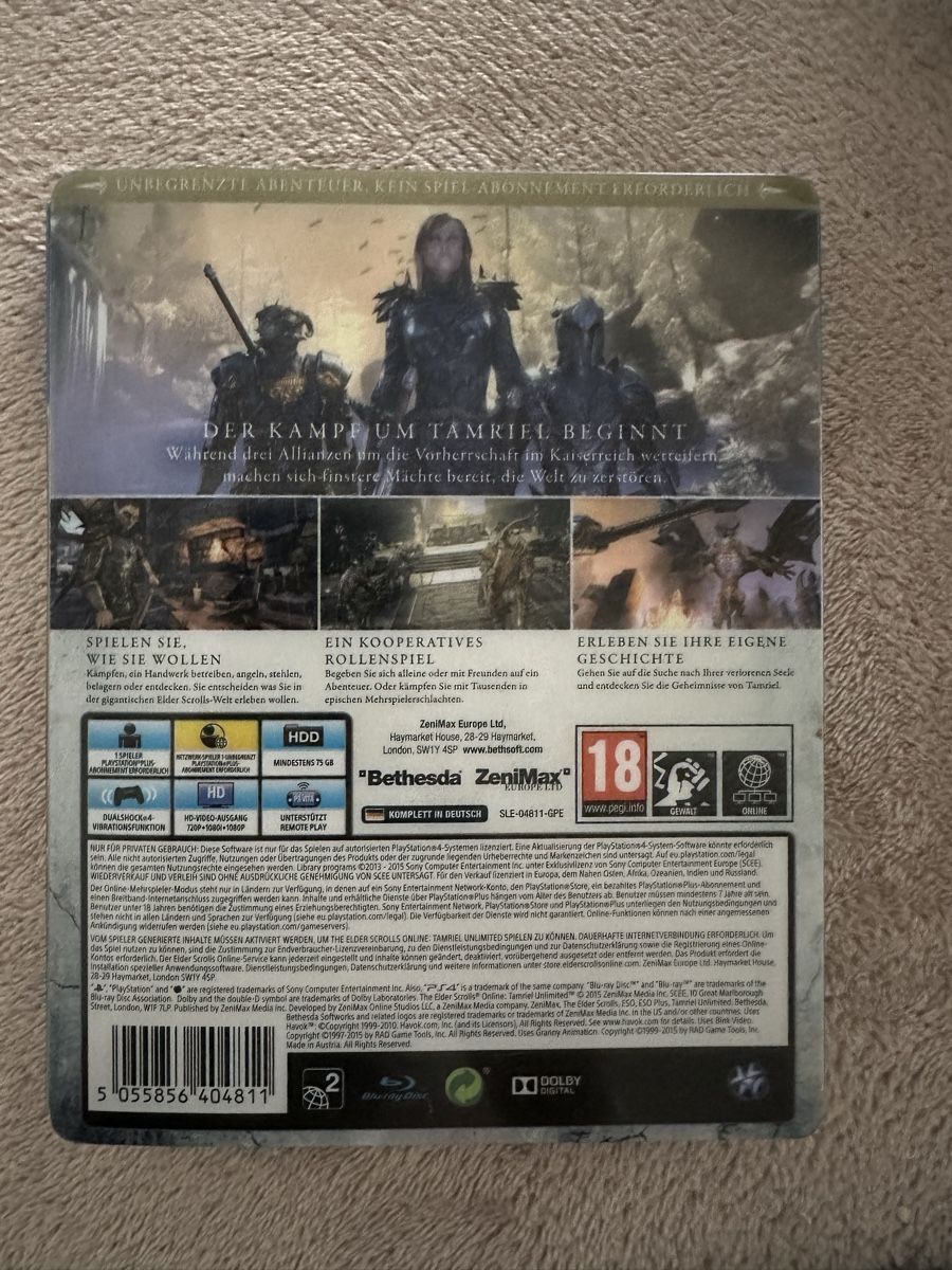 Jeux: The Elder Scrolls online Grundspiel PS4 – Neuf (Voir description) à Ruggell par Alysia79 1