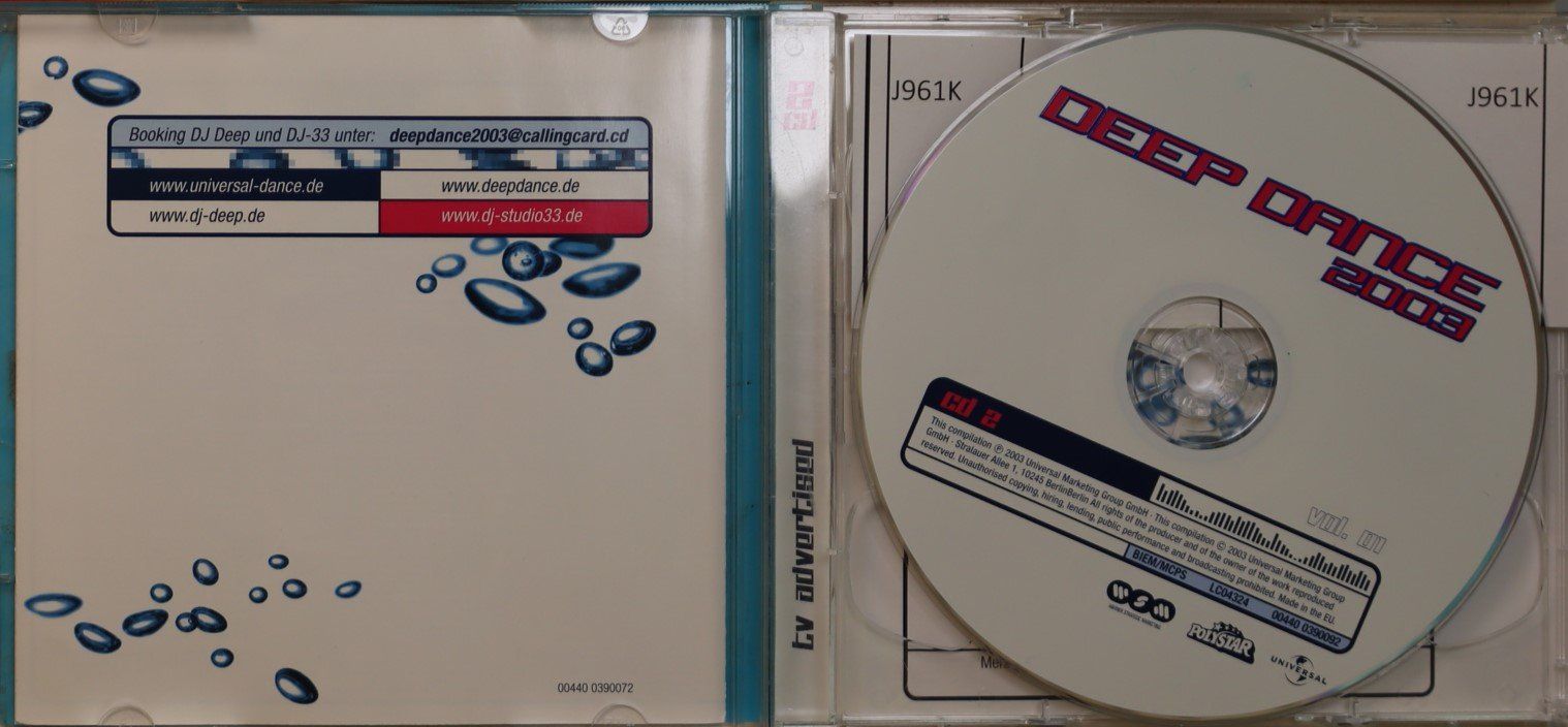 CDs: Deep Dance 2003 – Gebraucht aus Luzern von CONTENTI 1