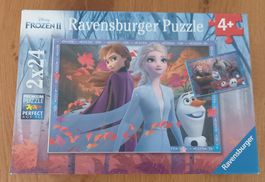 RAVENSBURGER *2 X 24 - T.- PUZZLES - FROZEN*VOLLST/19 X 27CM