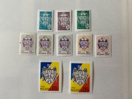 Republik Moldau 1993 STAATSWAPPEN MI.67-76