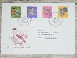 CL02 Enveloppe + Timbre Suisse 1968