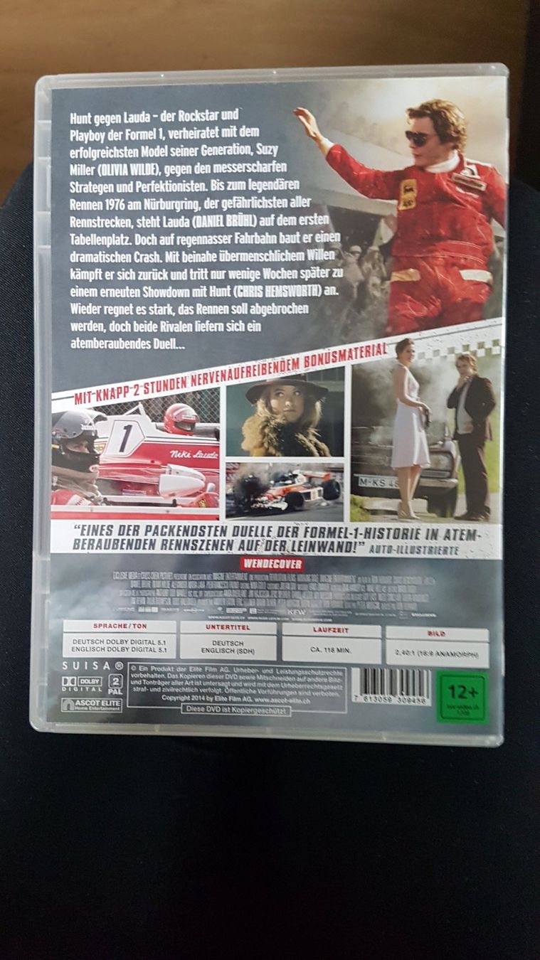 Tutti i DVDs: DVD "Rusch" von Ron Howard – Usato da Buttisholz venduto da Simone_n 1
